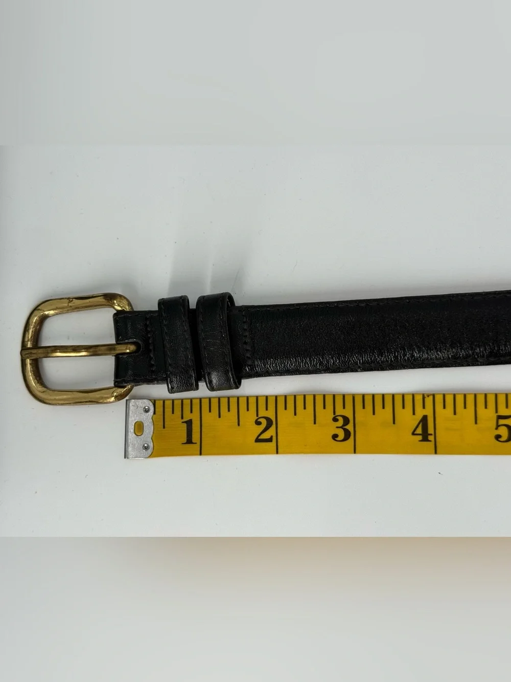 East Ender Vintage‎ Black Leather Belt 40